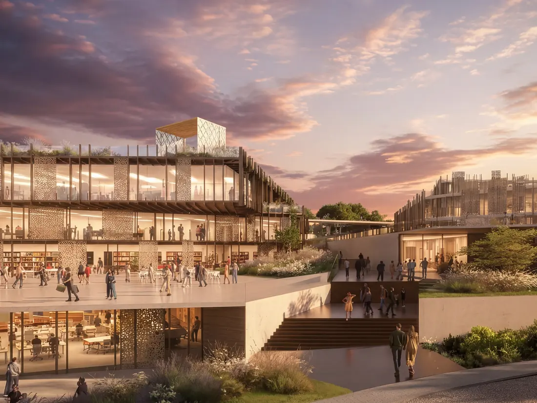 Retail and dining promenade