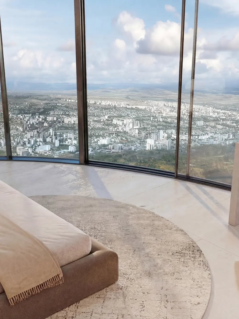 Bedroom overlooking Tbilisi